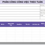 quản lý công việc hằng ngày bằng excel